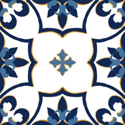 کاشی دست ساز سنتی طرح جدید کد۰۰۱