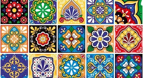 کاشی طرح مکزیکی